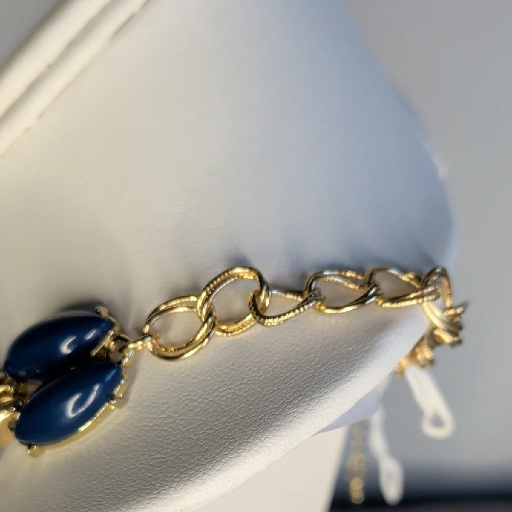 Navy Blue Statement Necklace - Premier Designs